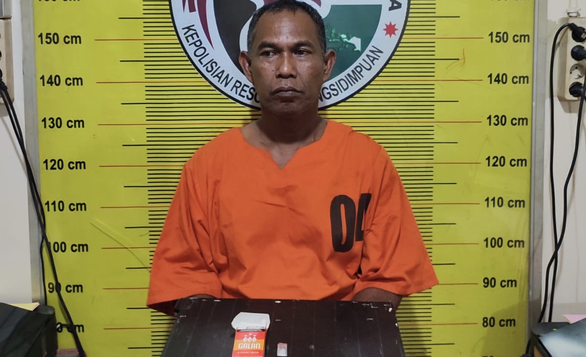 Belum Sempat Isap Sabu, Pria Paruh Baya Keburu Diciduk