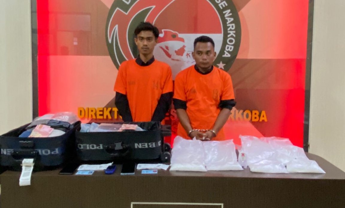 2 Warga Aceh Gagal Selundupkan 3,8 Kg Sabu ke Sulawesi