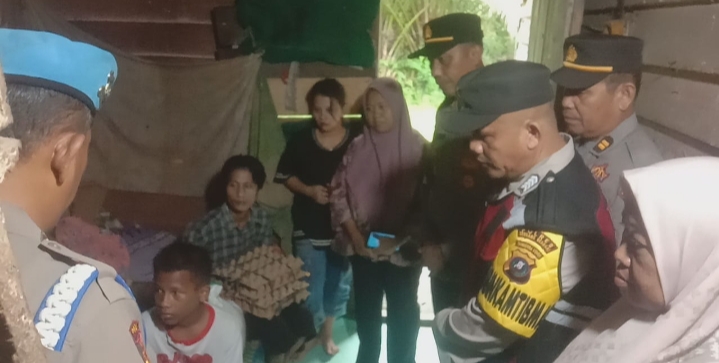 Wujud Kepedulian Polri, Polsek Perbaungan Salurkan Bantu ke Warga Kurang Mampu